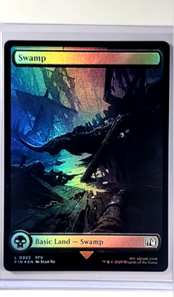 2025 MTG Magic the Gathering FIN Final Fantasy Full Art Foil #302 Swamp - Image 1