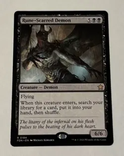MTG Rune-Scarred Demon - Foundations LP - Image 1