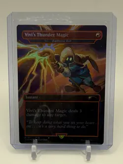 Vivi’s Thunder Magic R 1871 Instant Final Fantasy Mtg Near Mint Foil - Image 1