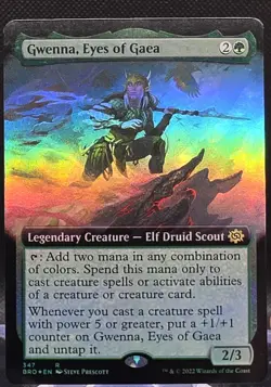Gwenna, Eyes of Gaea #347 The Brothers' War Extended Art Foil Rare - Image 1