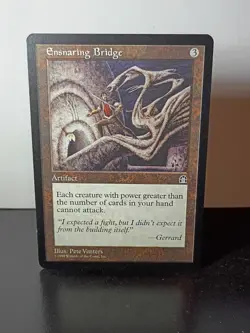 MTG Ensnaring Bridge Stronghold 133/143 Regular Rare - Image 1