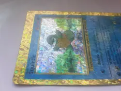 Pokemon 1998 Basic40HP Shiny foil Squirtle 1st base full holo card 63/102 rare - Image 2