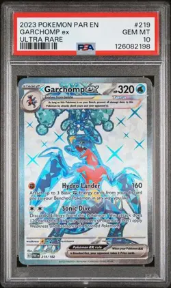 PSA 10 Garchomp ex 219/182 Ultra Rare Full Art Pokemon - Image 1