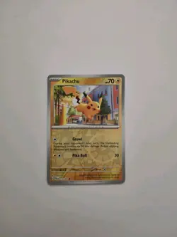 Pokemon Paldean Fates 018/091 Pikachu Cosmos/Reverse Holo Costco EXCLUSIVE - Image 1