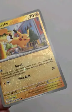 Pokemon Paldean Fates 018/091 Pikachu Cosmos/Reverse Holo Costco EXCLUSIVE - Image 2
