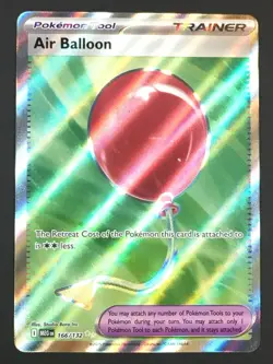 Pokemon TCG Air Balloon 166/132 Full Art Ultra Rare Holo Mega Evolution NM - Image 1