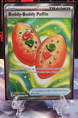 Pokemon TCG Buddy-Buddy Poffin 167/132 Me01: Mega Evolution Holo - Image 1