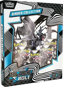Pokemon TCG: Scarlet & Violet-Black Bolt Binder Collection (Zekrom Binder & 5 Bo - Image 1
