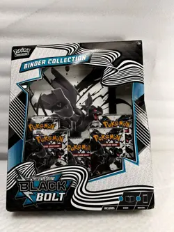 Pokemon TCG: Scarlet & Violet-Black Bolt Binder Collection (Zekrom Binder & 5 Bo - Image 2