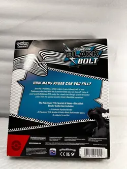 Pokemon TCG: Scarlet & Violet-Black Bolt Binder Collection (Zekrom Binder & 5 Bo - Image 5