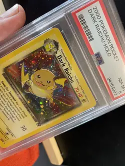 Pokemon TCG TEAM ROCKET DARK RAICHU 83/82 secret rare Holo PSA8 - Image 3