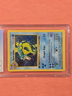 Pokemon Base Set 1999 1st Edition Shadowless Gyarados Holo Rare CGC 6 EX/NM WOTC - Image 4