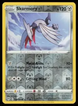 Skarmory #120/189 Reverse Holo 2020 Pokemon Darkness Ablaze NM - Image 1