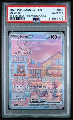 Pokemon Mew ex 53 PSA 10 2023 Scarlet & Violet 151 UPC Promo Ultra Premium - Image 1