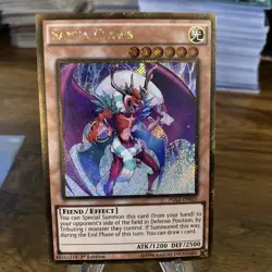 Yugioh Santa Claws PGL2-EN021 Gold Secret Rare 1st Ed LP - Image 1