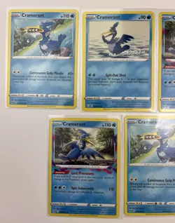 5 Card Lot Of Cramorant Pokemon TCG Common - Image 2