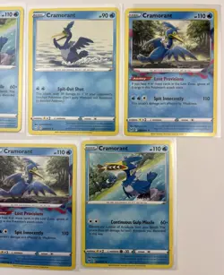 5 Card Lot Of Cramorant Pokemon TCG Common - Image 3