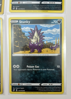 4 Card Lot stunky skuntank common basic Reverse Holo Pokemon TCG - Image 5