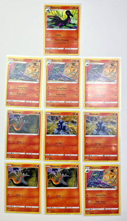 10 Card Lot Salandit Salazzle Holo Rare Pokemon TCG common Fire - Image 1