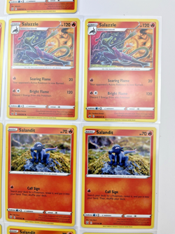 10 Card Lot Salandit Salazzle Holo Rare Pokemon TCG common Fire - Image 4