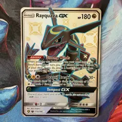 Pokemon TCG Shiny Rayquaza GX Promo Card 177a/168 Hidden Fates - Image 1