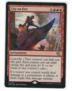 MTG City On Fire March of The Machine Magic The Gathering TCG - Image 1