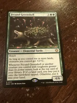 2025 Magic The Gathering Bloomburrow #R171 Fecund Greenshell - Image 1