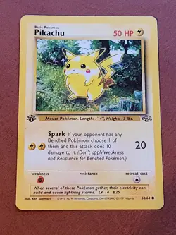 Pokemon TCG Pikachu Jungle 60/64 Regular 1st Edition Common - Image 1