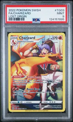 Pokemon TCG Charizard Trainer Gallery TG03/TG30 PSA 9 Lost Origin English Mint - Image 1