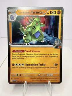 Team Rocket's Tyranitar (Pokemon Center Exclusive) 096/182 - Image 1