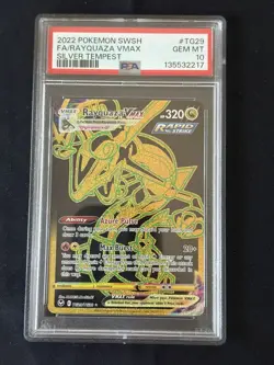 PSA 10 Rayquaza VMAX Trainer Gallery Secret Rare - Silver Tempest - #TG29/TG30 - Image 3