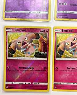 Pokemon TCG Lot Of 4 Snubull Granbull Holo Rare Common - Image 2