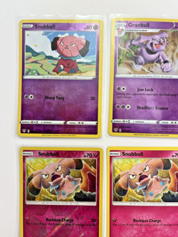 Pokemon TCG Lot Of 4 Snubull Granbull Holo Rare Common - Image 5