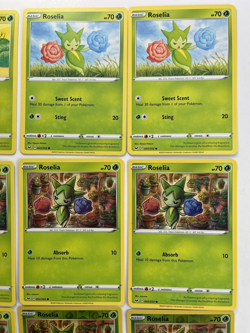 Pokemon Tcg lot of 12 Roselia Reverse Holo Common basic - Image 3