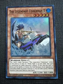 Yu-Gi-Oh! TCG The Legendary Fisherman II 1st Edition LEDU-EN015 Super Rare NM - Image 1