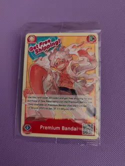 PREMIUM BANDAI CARD GAMES FEST 23-24 ONE PIECE CARD GAME MONKEY.D.LUFFY ENGLISH! - Image 1