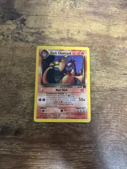 Pokemon Dark Charizard TCG Non-Holo Rare Card 21/82 NM- Condition - Image 1