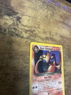 Pokemon Dark Charizard TCG Non-Holo Rare Card 21/82 NM- Condition - Image 3