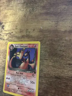Pokemon Dark Charizard TCG Non-Holo Rare Card 21/82 NM- Condition - Image 5