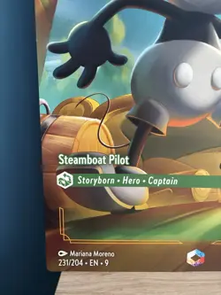 Mickey Mouse Steamboat Pilot Fabled Promotional Oversized Giant Lorcana Card - Image 5