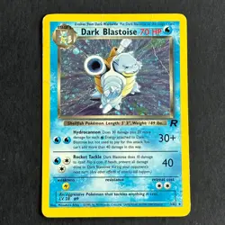 Dark Blastoise 3/82 Team Rocket Holo Rare Pokemon Card - Image 1