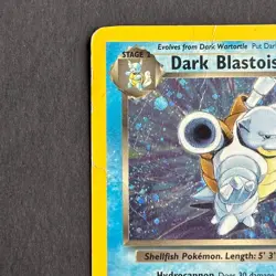 Dark Blastoise 3/82 Team Rocket Holo Rare Pokemon Card - Image 2