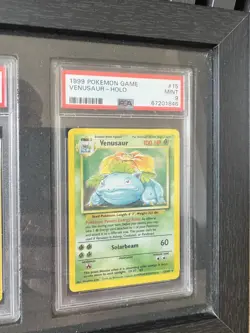 Pokemon 1999 Base Trio Set Framed - Charizard Blastoise Venusaur - PSA 9 MINT - Image 4