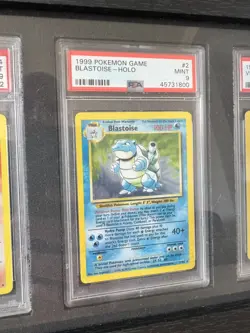 Pokemon 1999 Base Trio Set Framed - Charizard Blastoise Venusaur - PSA 9 MINT - Image 5