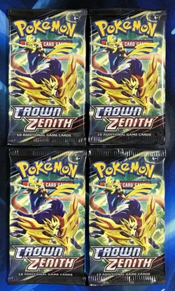 Pokemon Crown Zenith Booster Pack Lot X4 2023 Sword & Shield Nm Mint Giratina - Image 1
