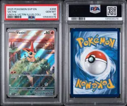 2025 POKEMON SVP PROMO UNOVA VICTINI ILLUSTRATION COLLECTION #208 VICTINI PSA 10 - Image 2