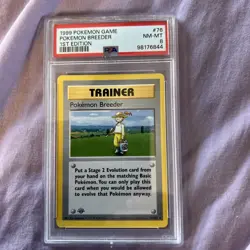 1999 Pokemon Game First 1st Edition Seel Magneton Breeder Non Holo PSA8 - Image 2