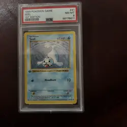 1999 Pokemon Game First 1st Edition Seel Magneton Breeder Non Holo PSA8 - Image 3