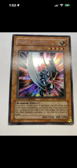 Yugioh 2x Blade Knight Secret Rare Limited Edition CT1-EN002 HP - Image 3