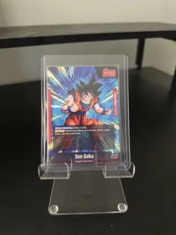 Son Goku Leader Alt Art Secret Rare FB01-001 Dragon Ball Fusion World Card JP - Image 2